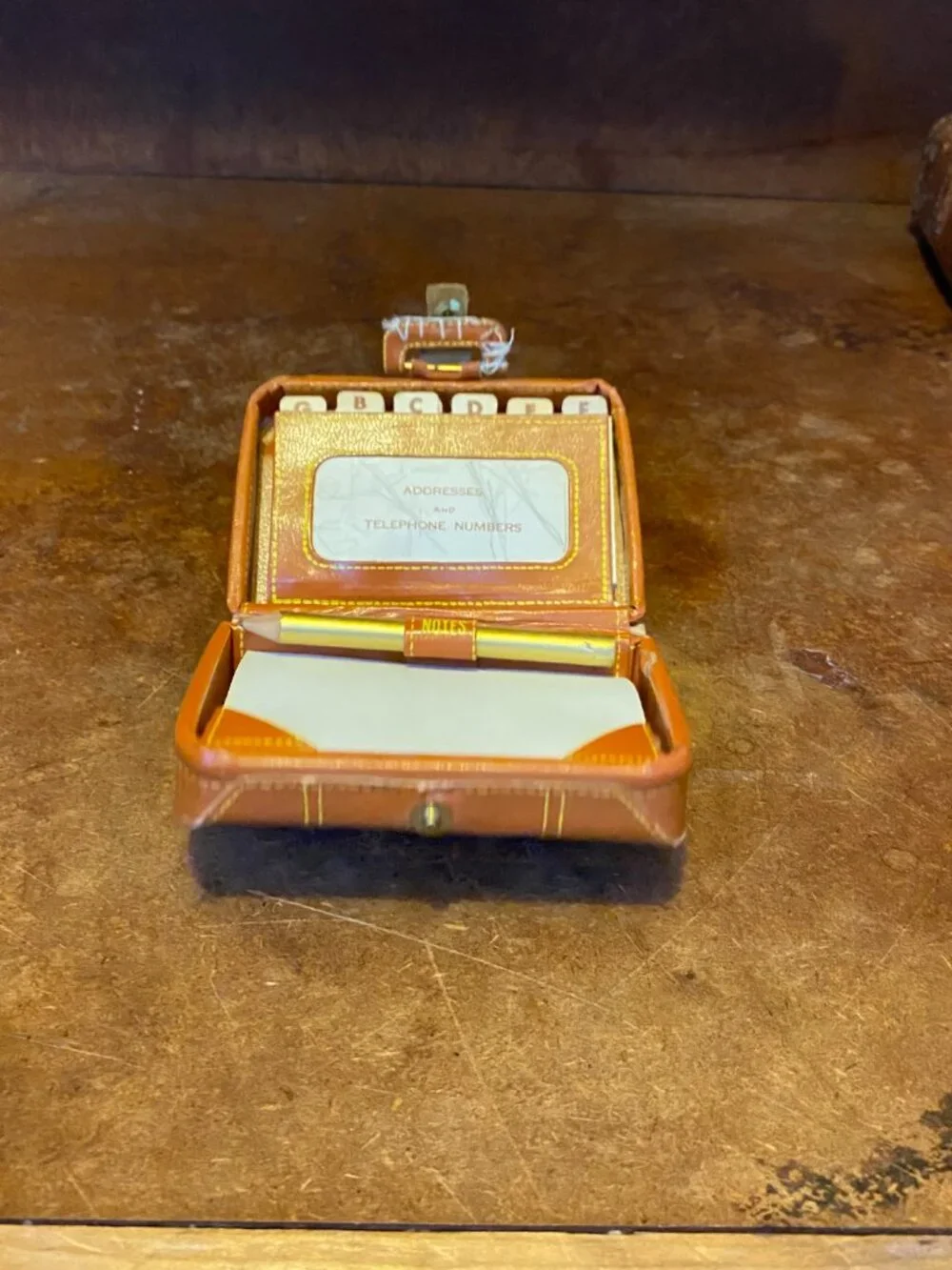 Vintage Miniature Suitcase Address Telephone Number Notepad Handmade Hayward CA